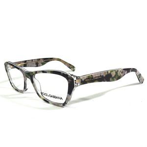 Dolce & Gabbana DG3202 2842 Eyeglasses Frames Black Green Pink Floral 47-15-130
